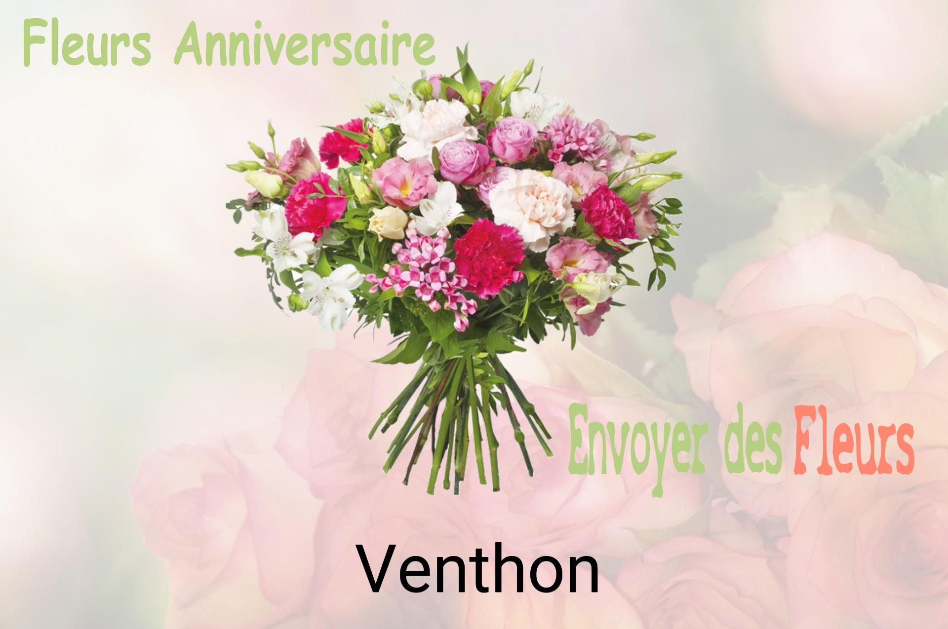 Bouquet de fleurs d’anniversaire livré à Venthon