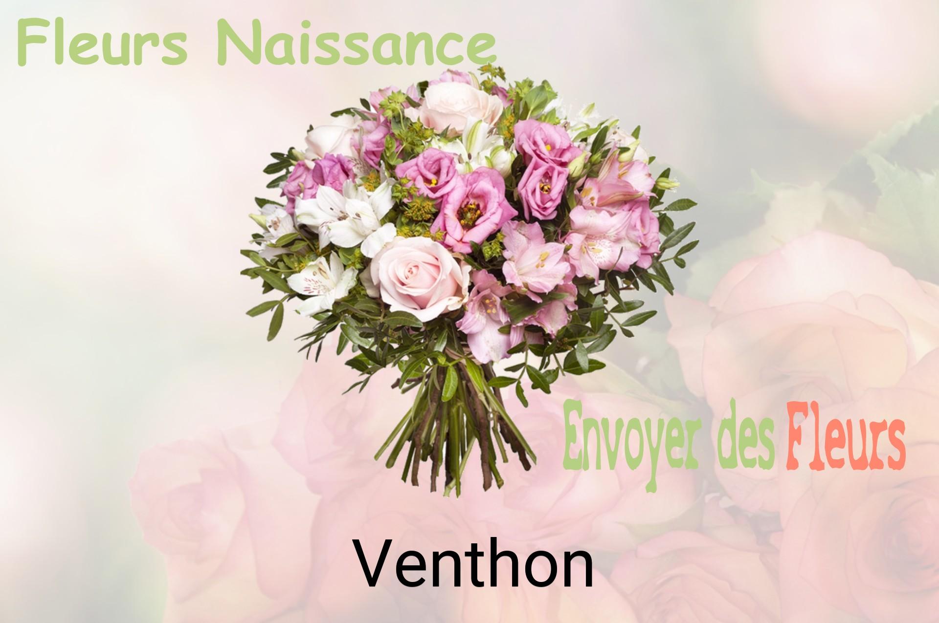 Bouquet de fleurs de naissance livré à Venthon